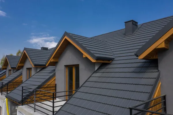 Tôle imitation tuile Horizon Gris Graphite mat - 7