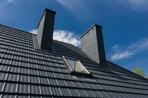 Tôle imitation tuile Horizon Gris Anthracite mat - 4