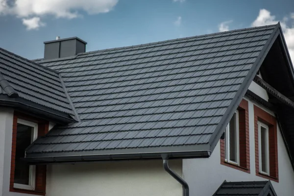 Tôle imitation tuile Horizon Gris Anthracite mat - 5