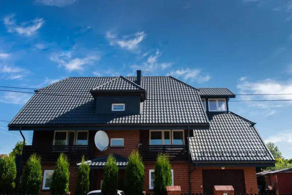 Tôle imitation tuile Platino Gris Anthracite mat - 7