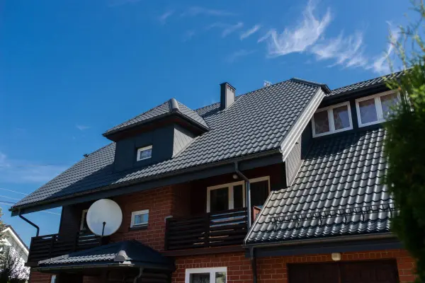 Tôle imitation tuile Platino Gris Anthracite mat - 8