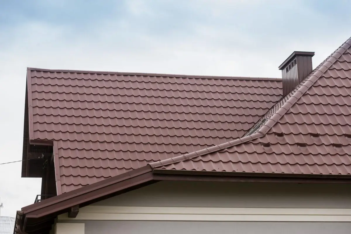 Tôle imitation tuile Platino Marron mat