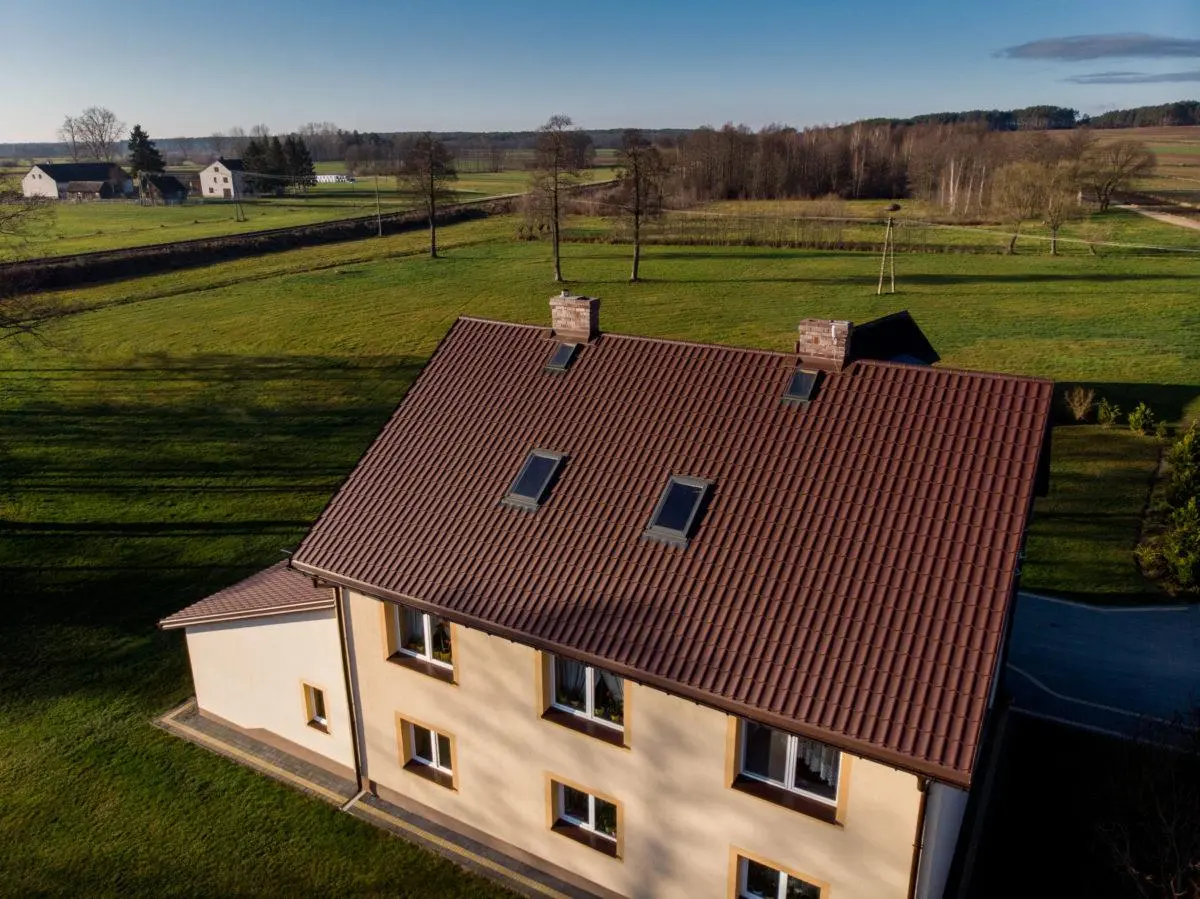 Tôle imitation tuile Vello Marron mat