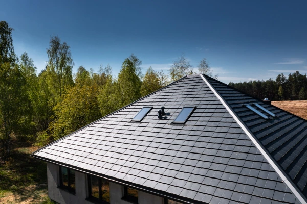 Tôle imitation ardoise Savanna Gris Anthracite mat - 17