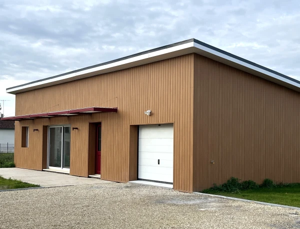 Tôle de Bardage Vario Chêne Clair 3D - 4