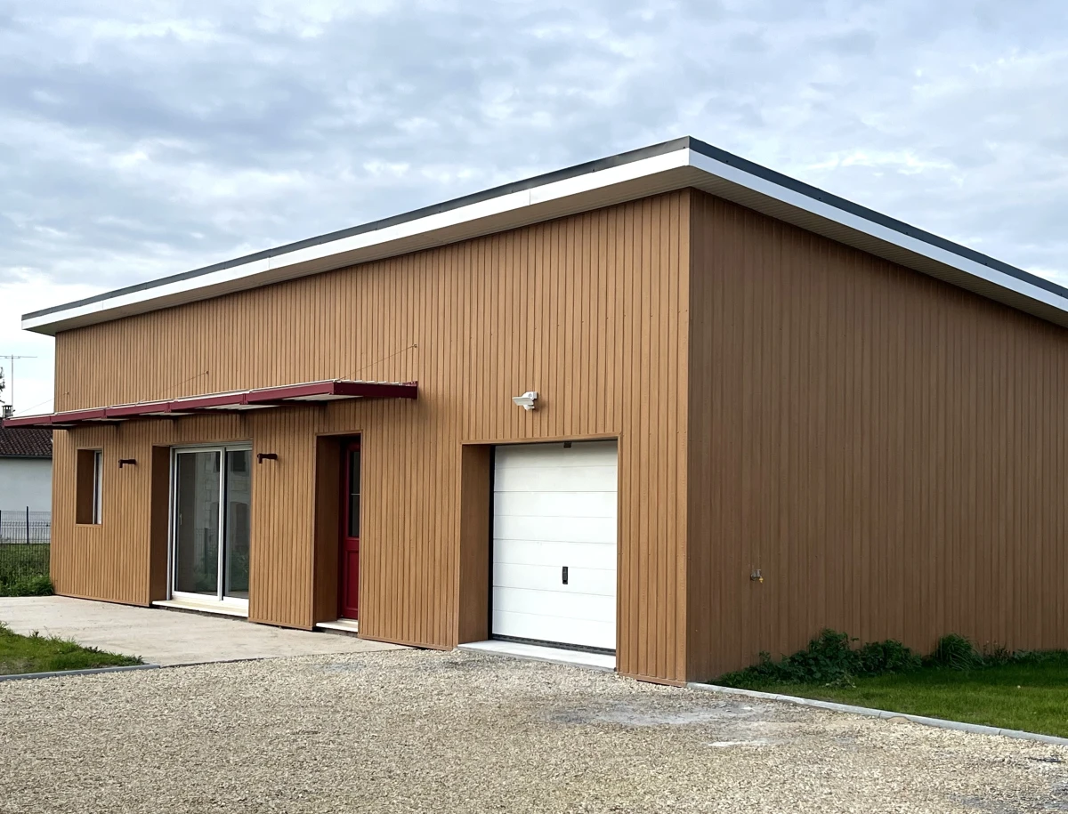 Tôle de Bardage Vario Chêne Clair 3D