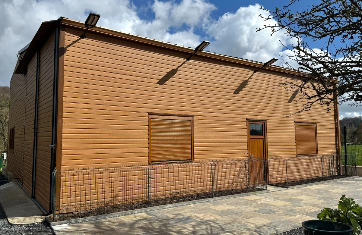 Tôle de Bardage Vario Chêne Clair 3D