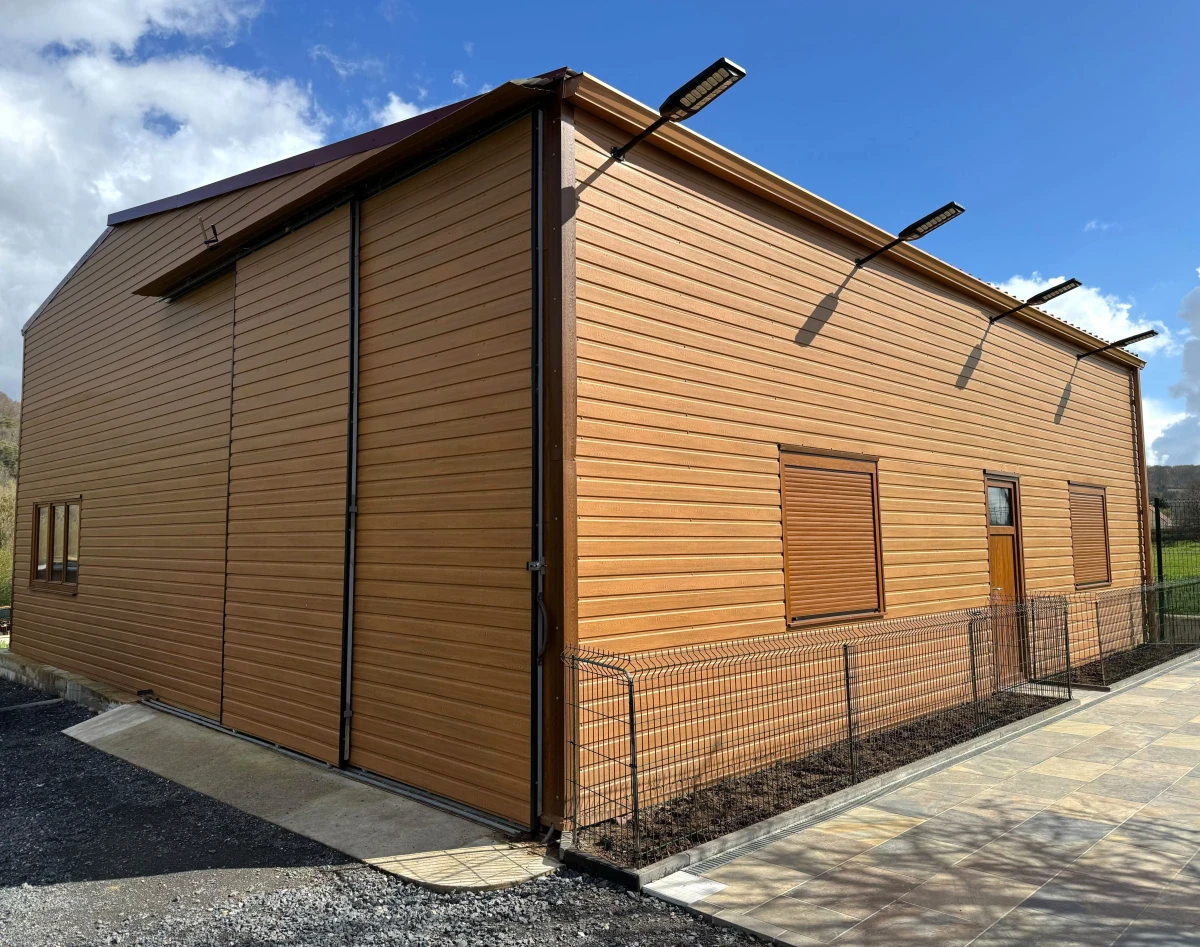 Tôle de Bardage Vario Chêne Clair 3D