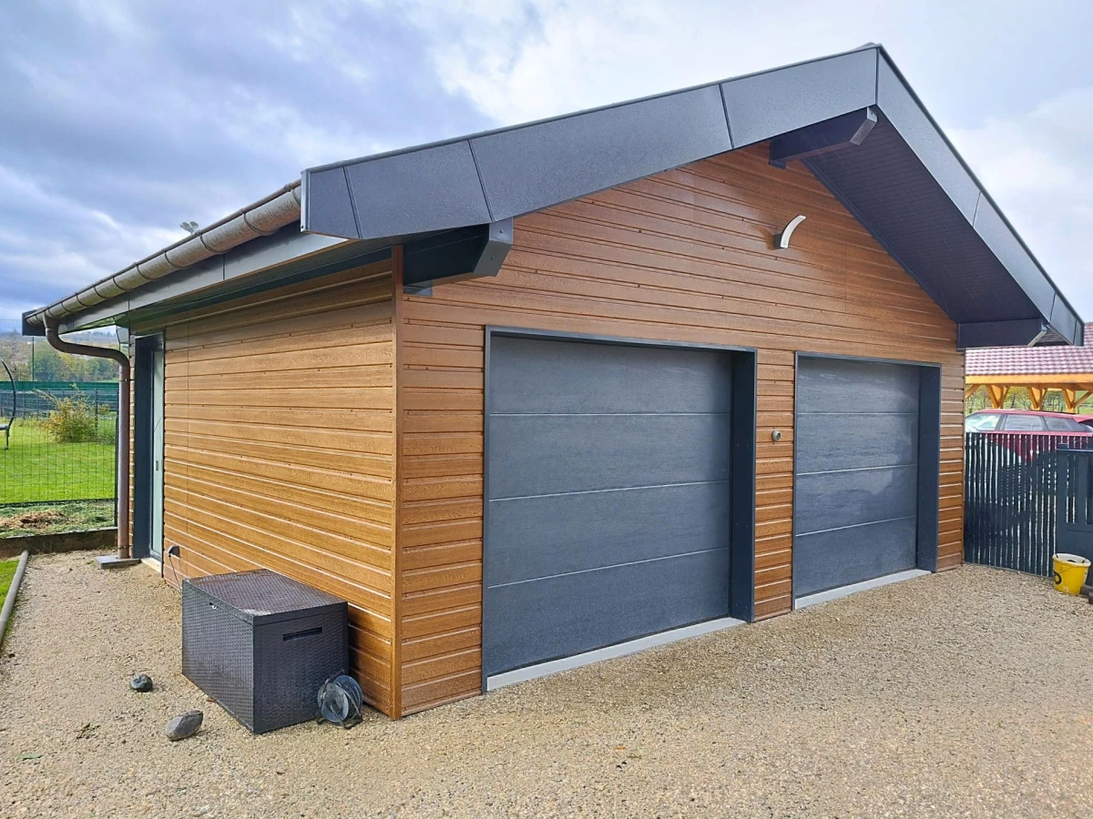 Tôle de Bardage Vario Chêne Doré 3D