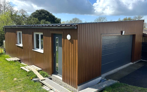 Tôle de Bardage Vario Chêne Doré 3D - 21