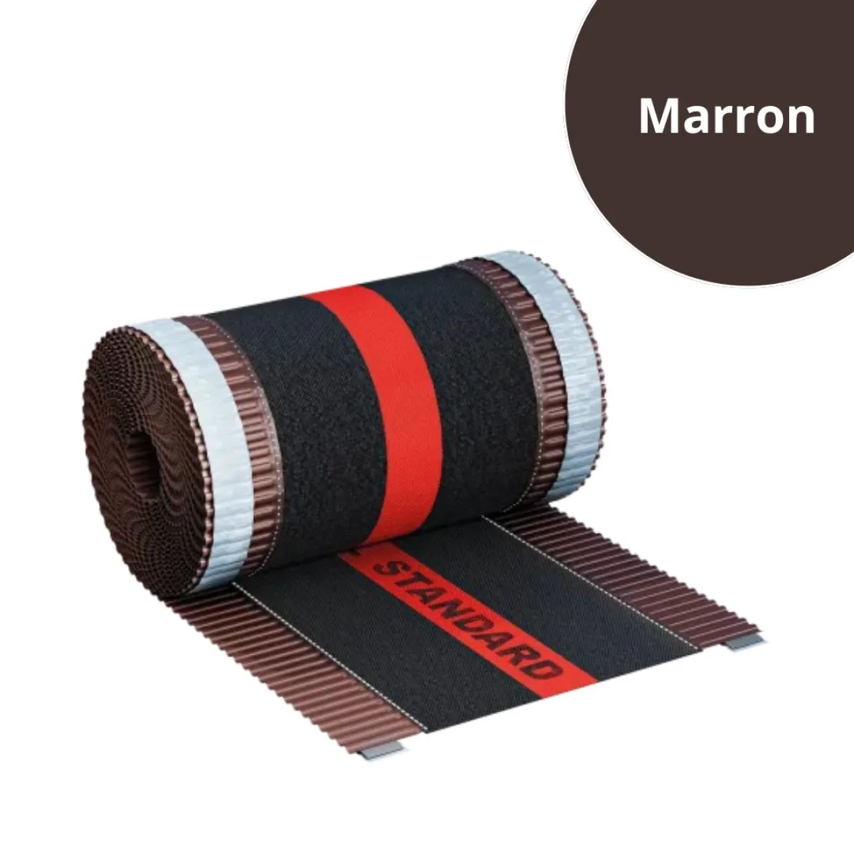 Joint d'étanchéité ventilé pour faitière Marron