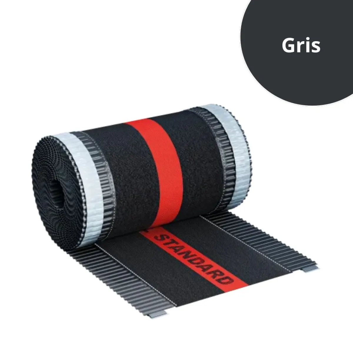 Joint d'étanchéité ventilé pour faitière Gris