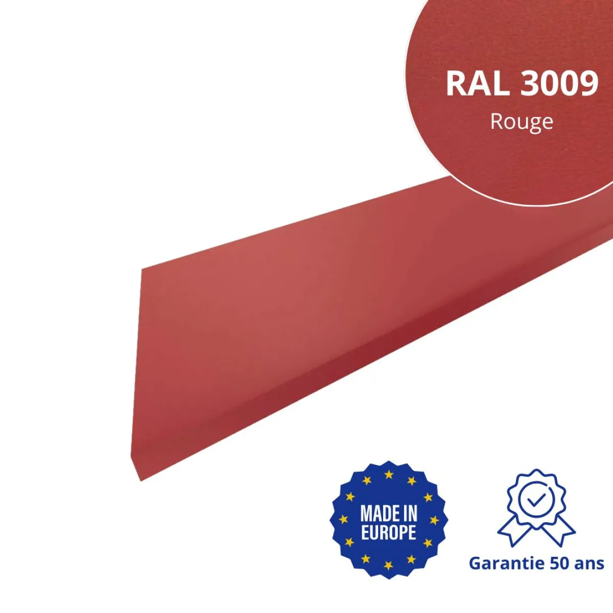 Habillage de rive Rouge mat