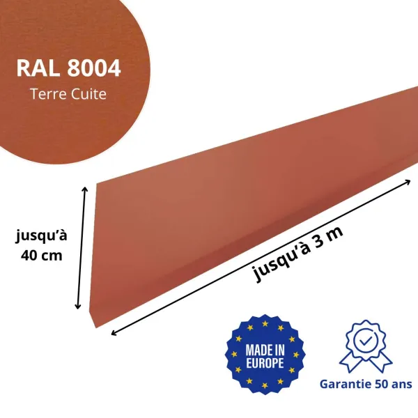Habillage de rive Terre Cuite mat - 2