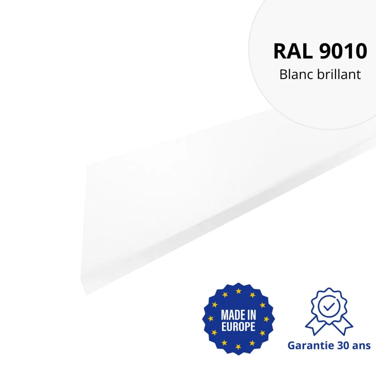 Habillage de rive Blanc brillant