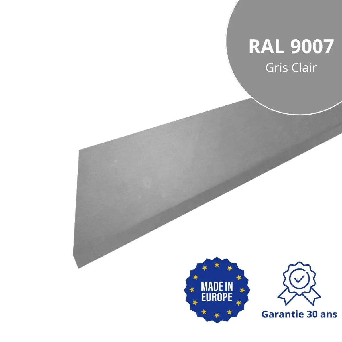 Habillage de rive Gris Clair brillant