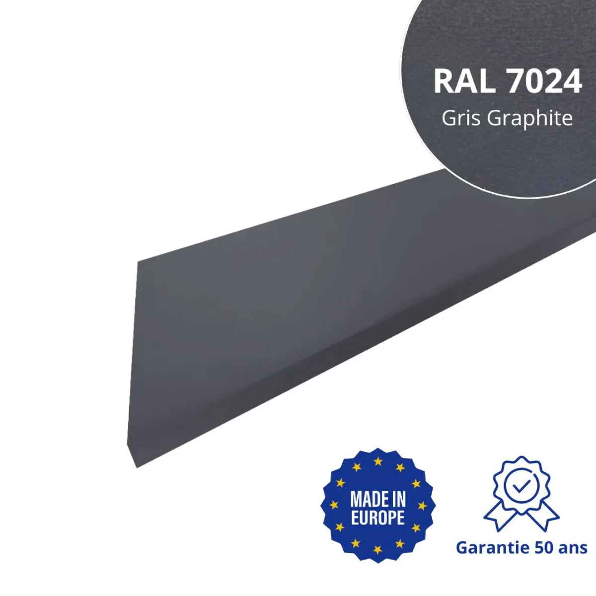 Habillage de rive Gris Graphite mat