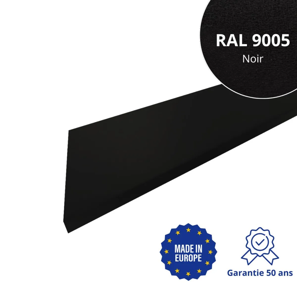 Habillage de rive Noir mat