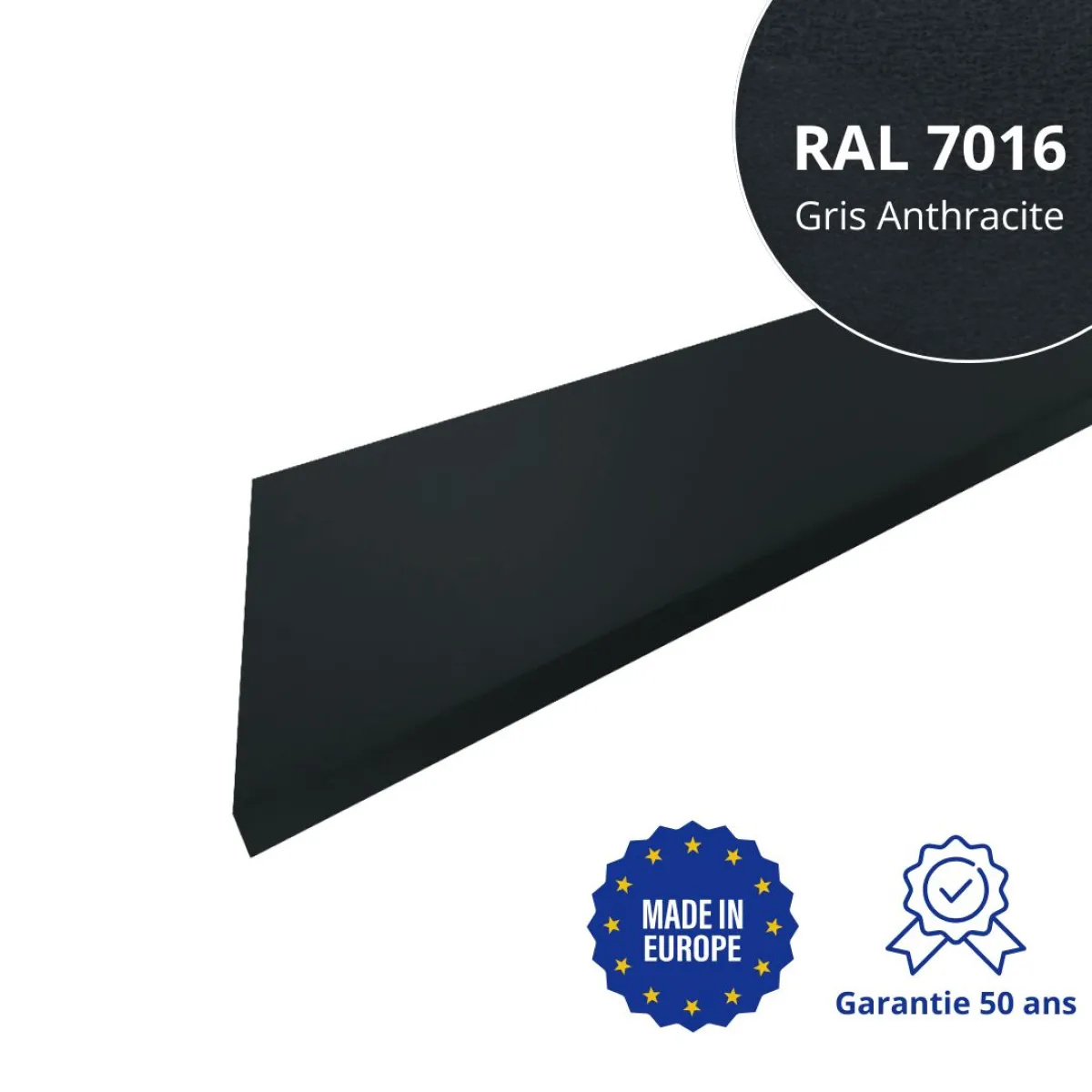 Habillage de rive Gris Anthracite mat
