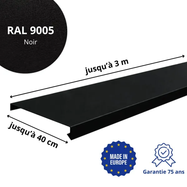 Couvertine Aluminium Noir mat - 2