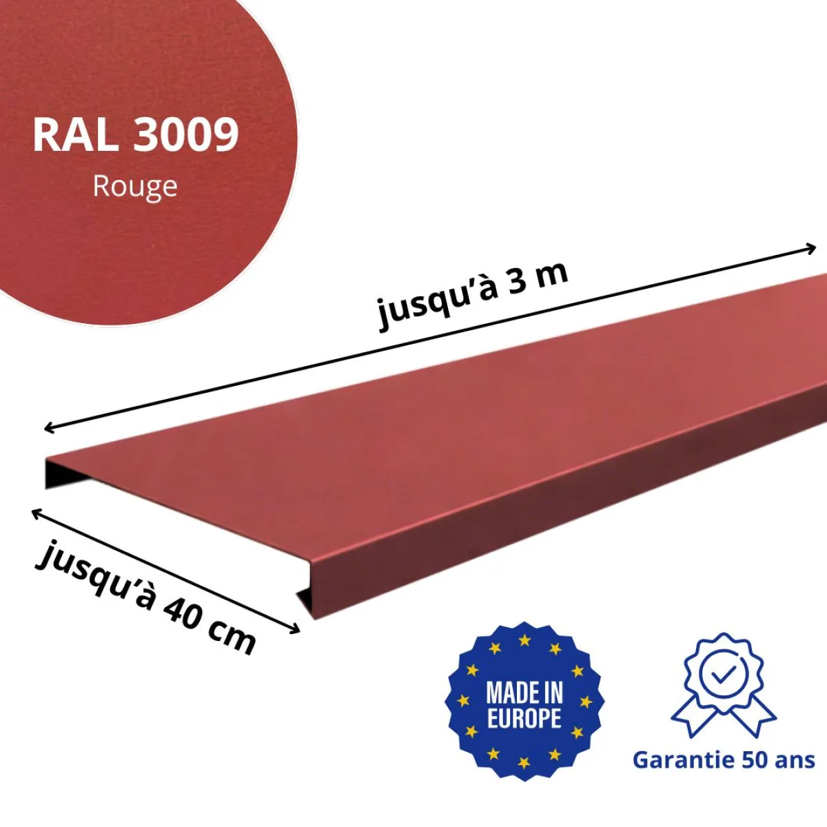 Couvertine Rouge mat