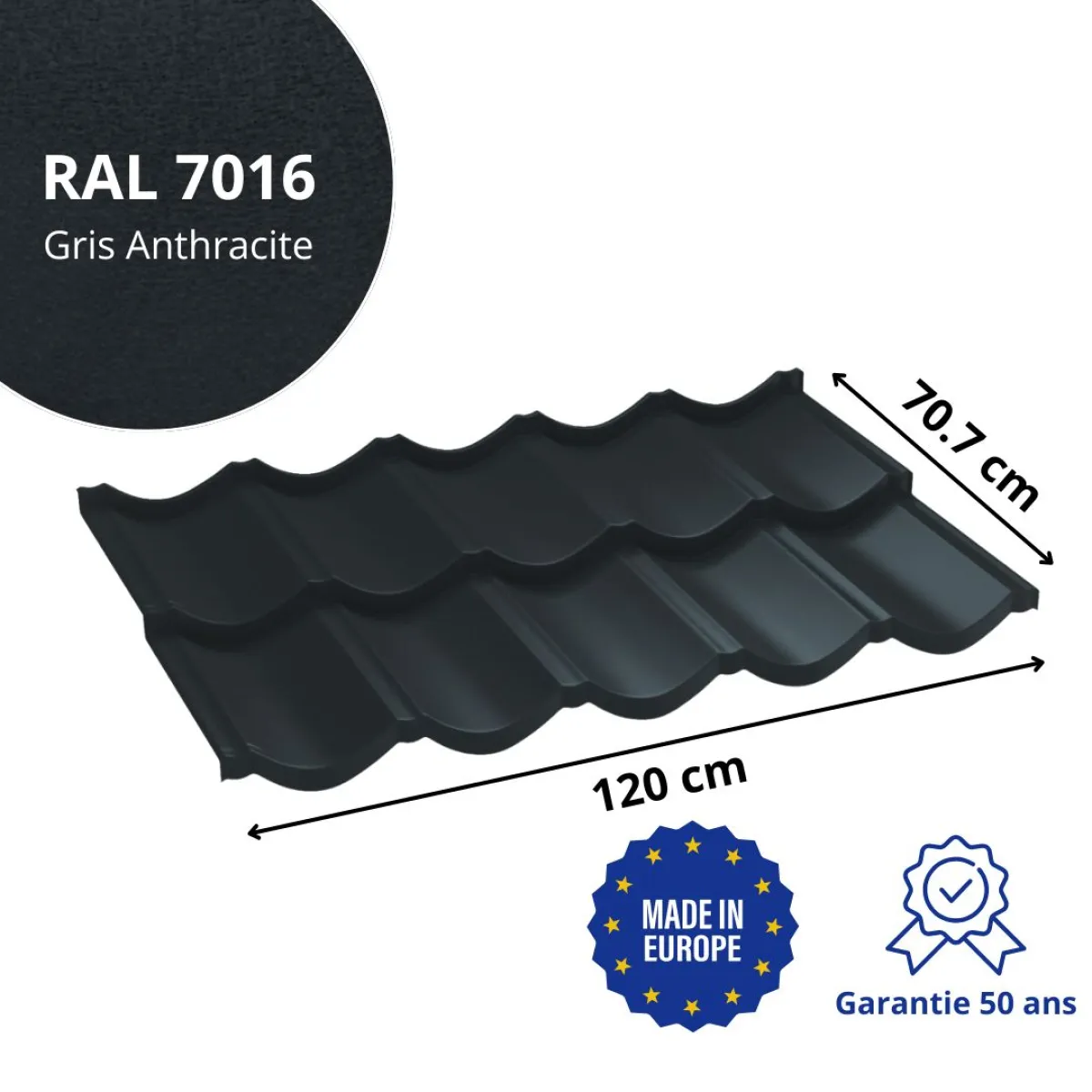 Scandinavia Gris Anthracite mat
