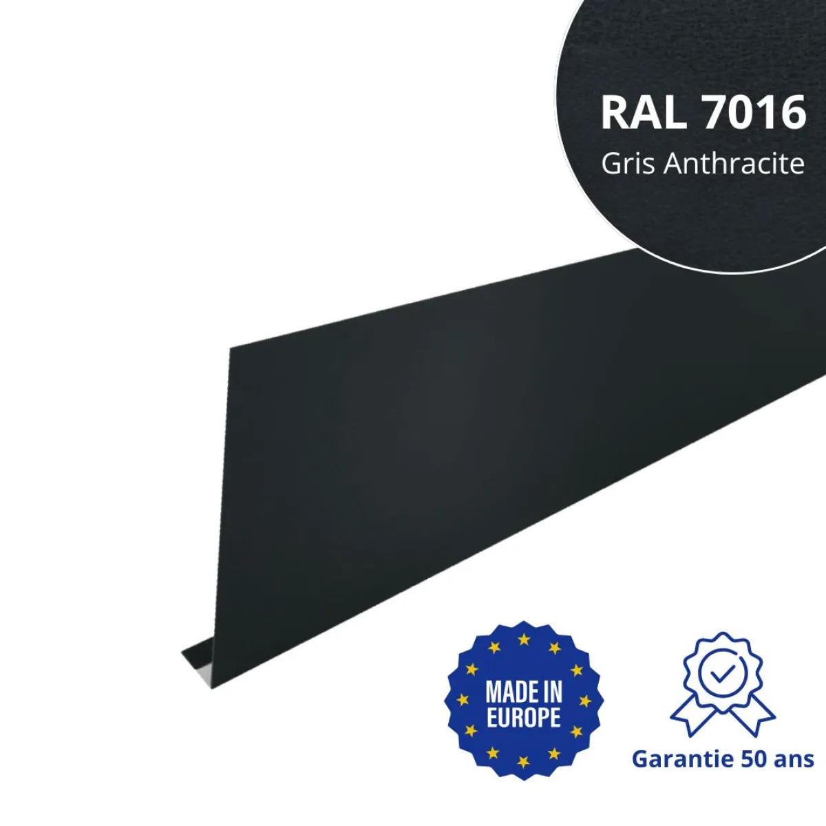 Habillage de gouttière Gris Anthracite mat