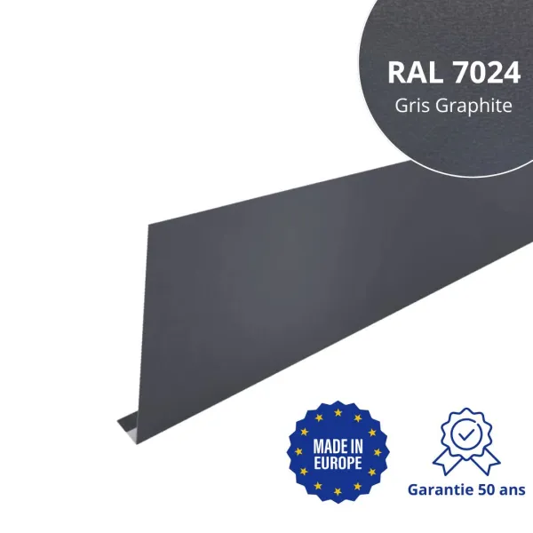 Habillage de gouttière Gris Graphite mat - 1