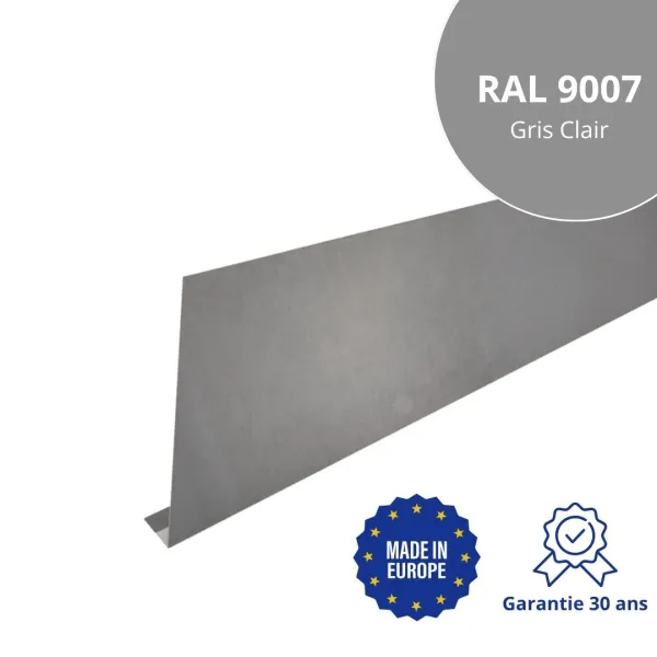 Habillage de gouttière Gris Clair brillant - 1