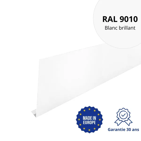 Habillage de gouttière Blanc brillant - 1