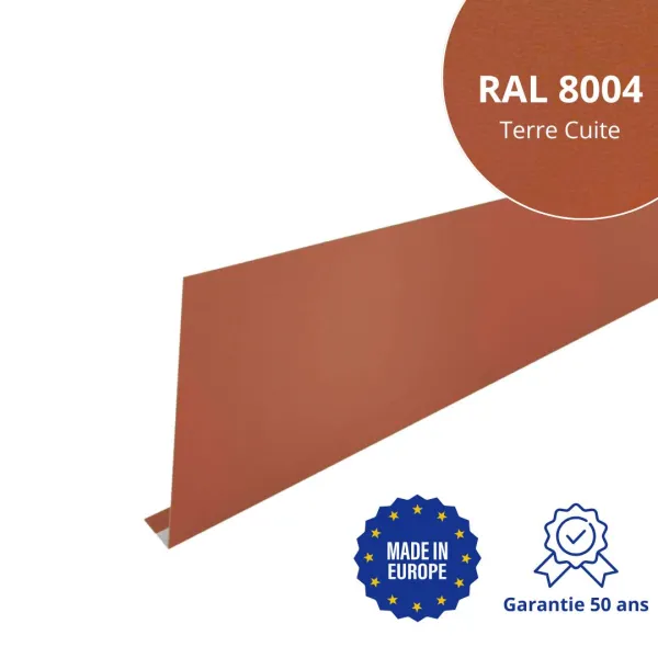 Habillage de gouttière Terre Cuite mat - 1
