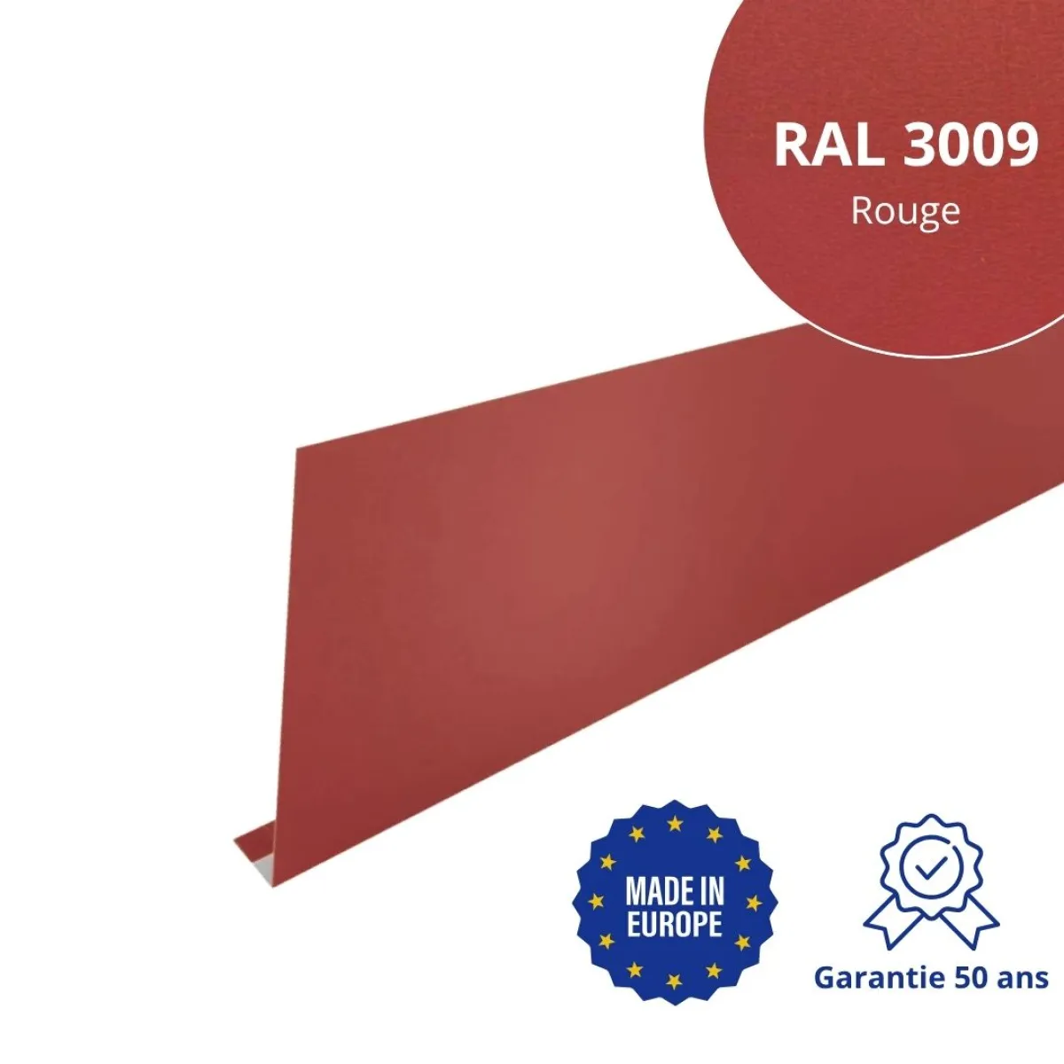 Habillage de gouttière Rouge mat