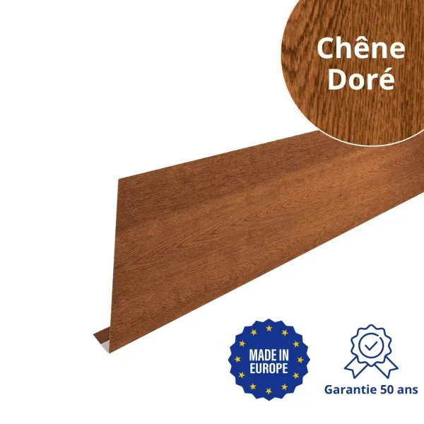 Habillage de gouttière Chêne Doré 3D - 1