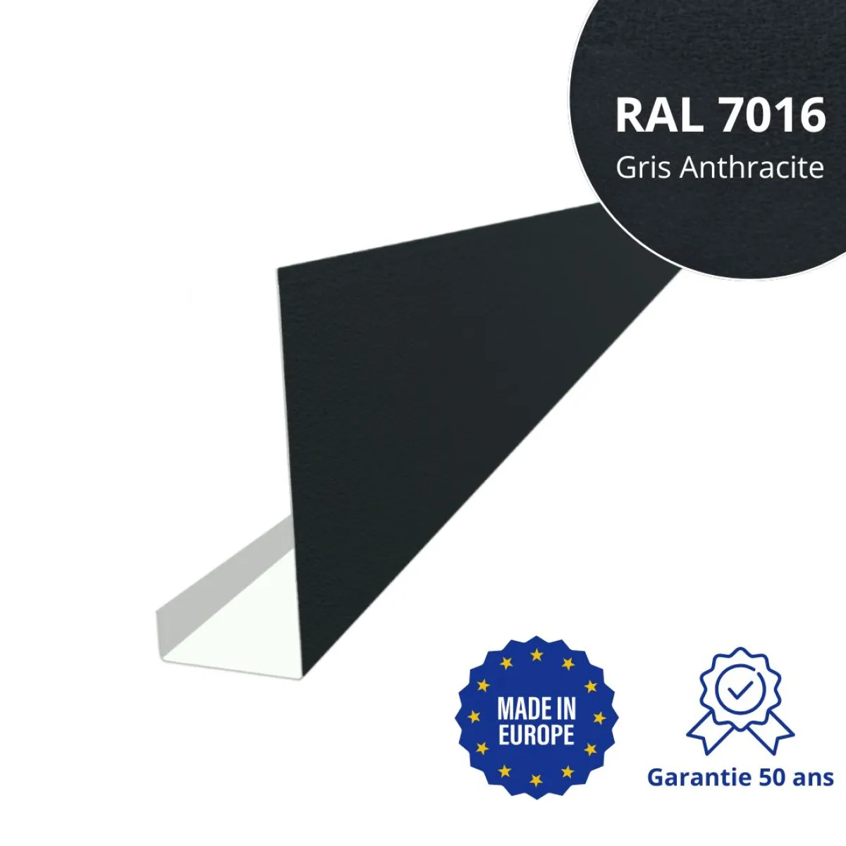 Habillage de bandeau Gris Anthracite mat