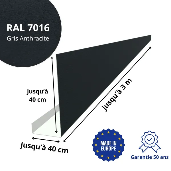 Habillage de bandeau Gris Anthracite mat - 2