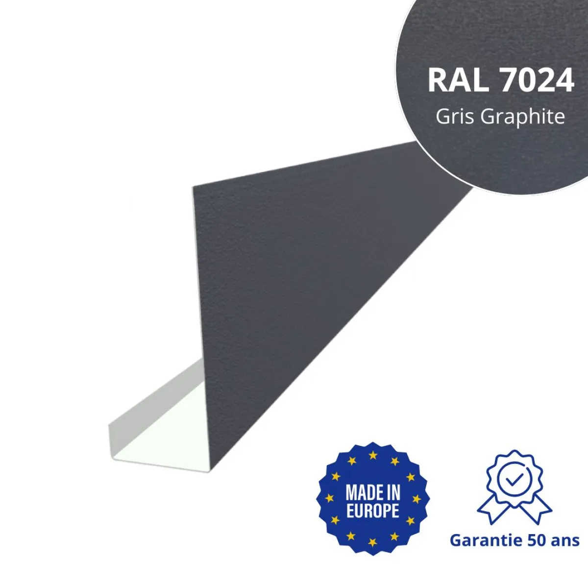 Habillage de bandeau Gris Graphite mat