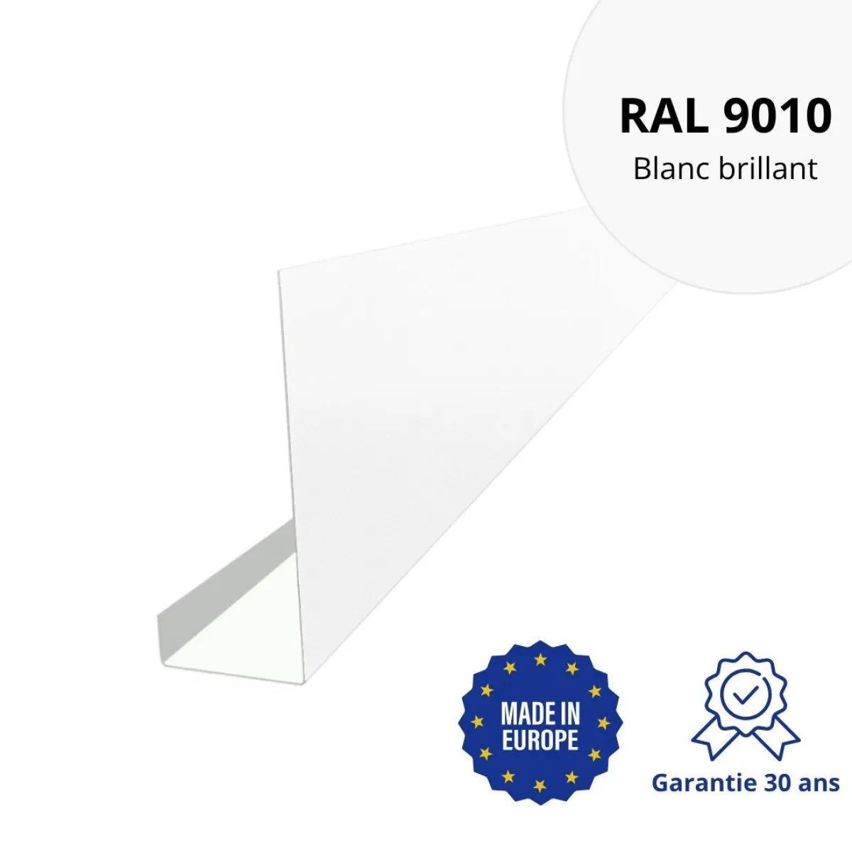 Habillage de bandeau Blanc brillant