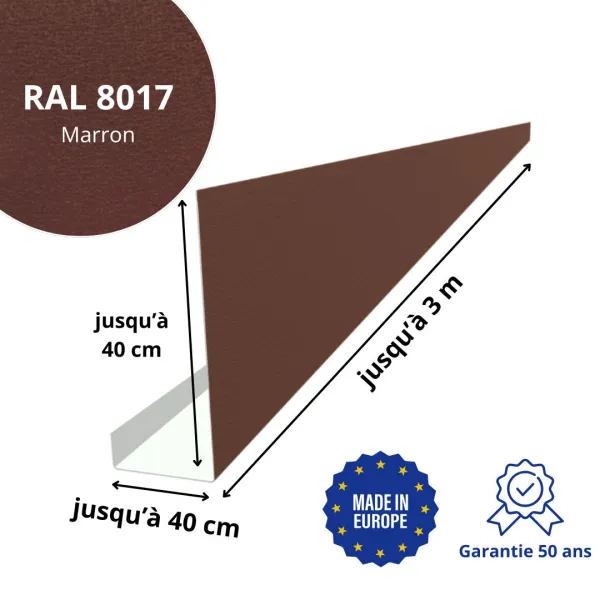 Habillage de bandeau Marron mat - 2
