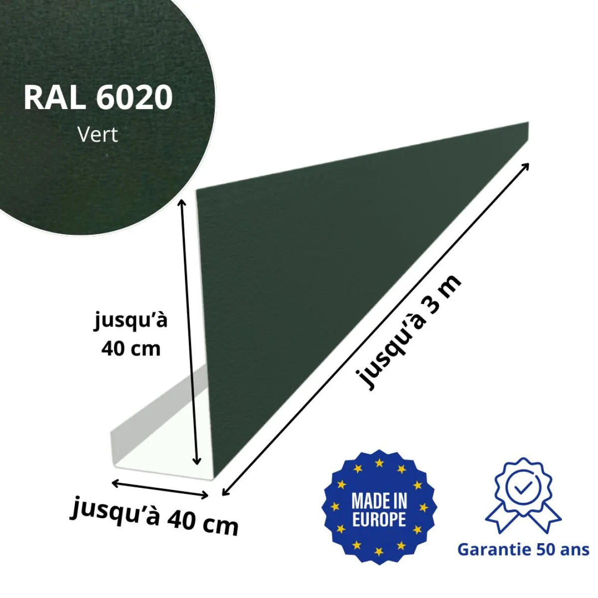Habillage de bandeau Vert mat