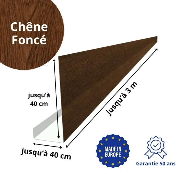 Habillage de bandeau Chêne Foncé - 2
