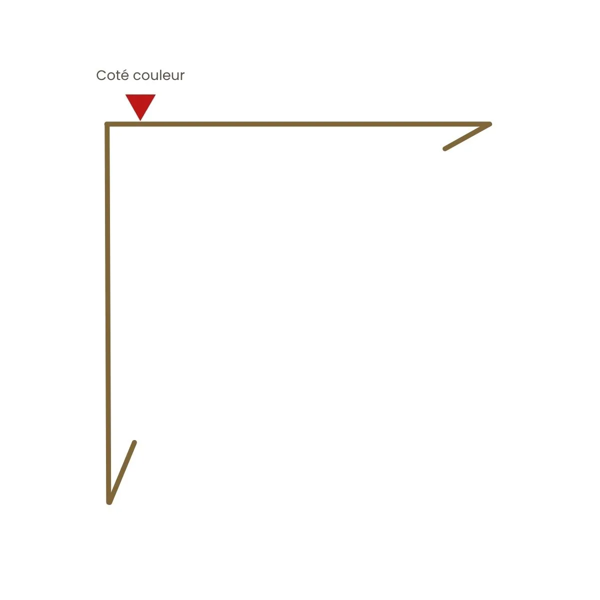 Cornière d'angle sur mesure