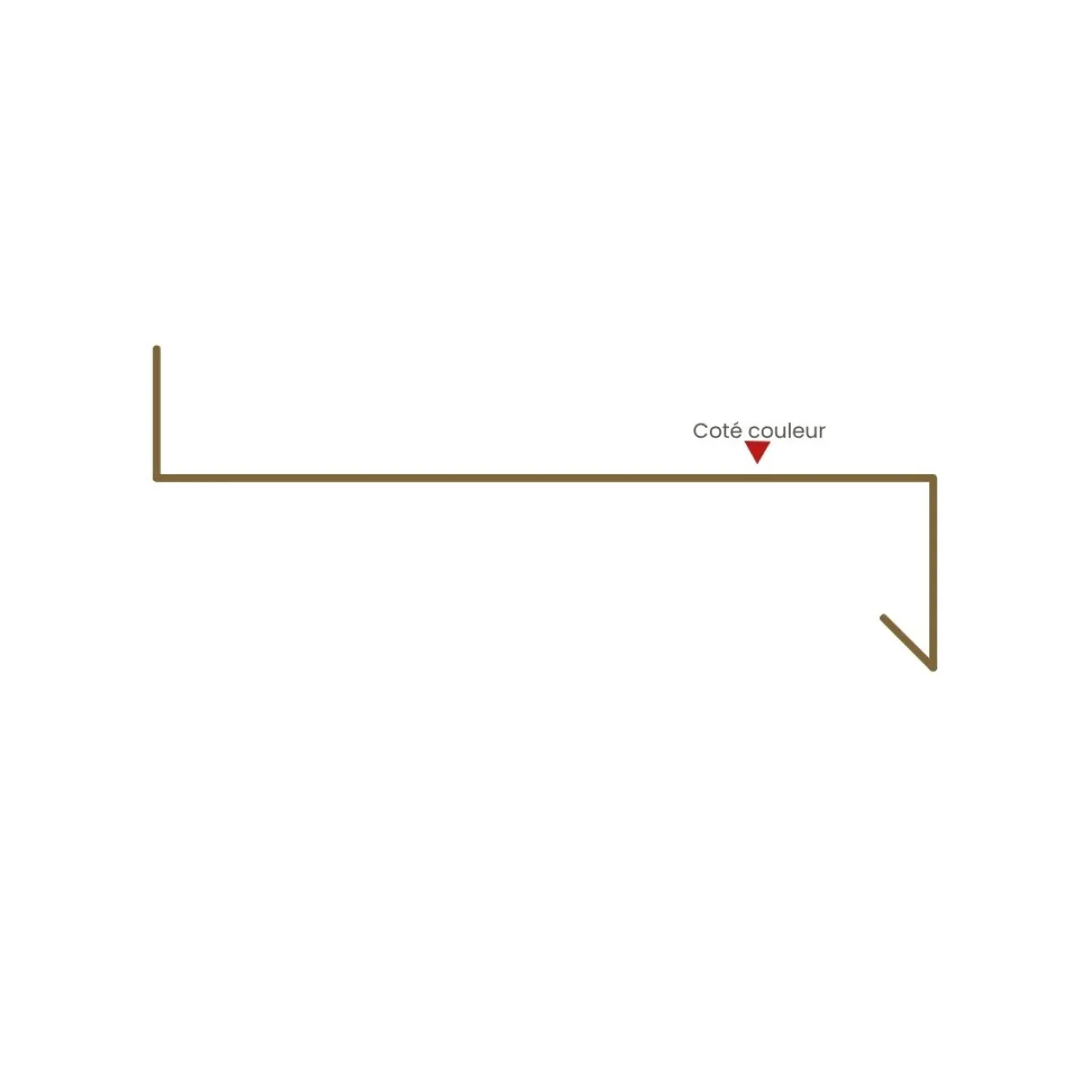 Appui de fenêtre avec rebord sur mesure