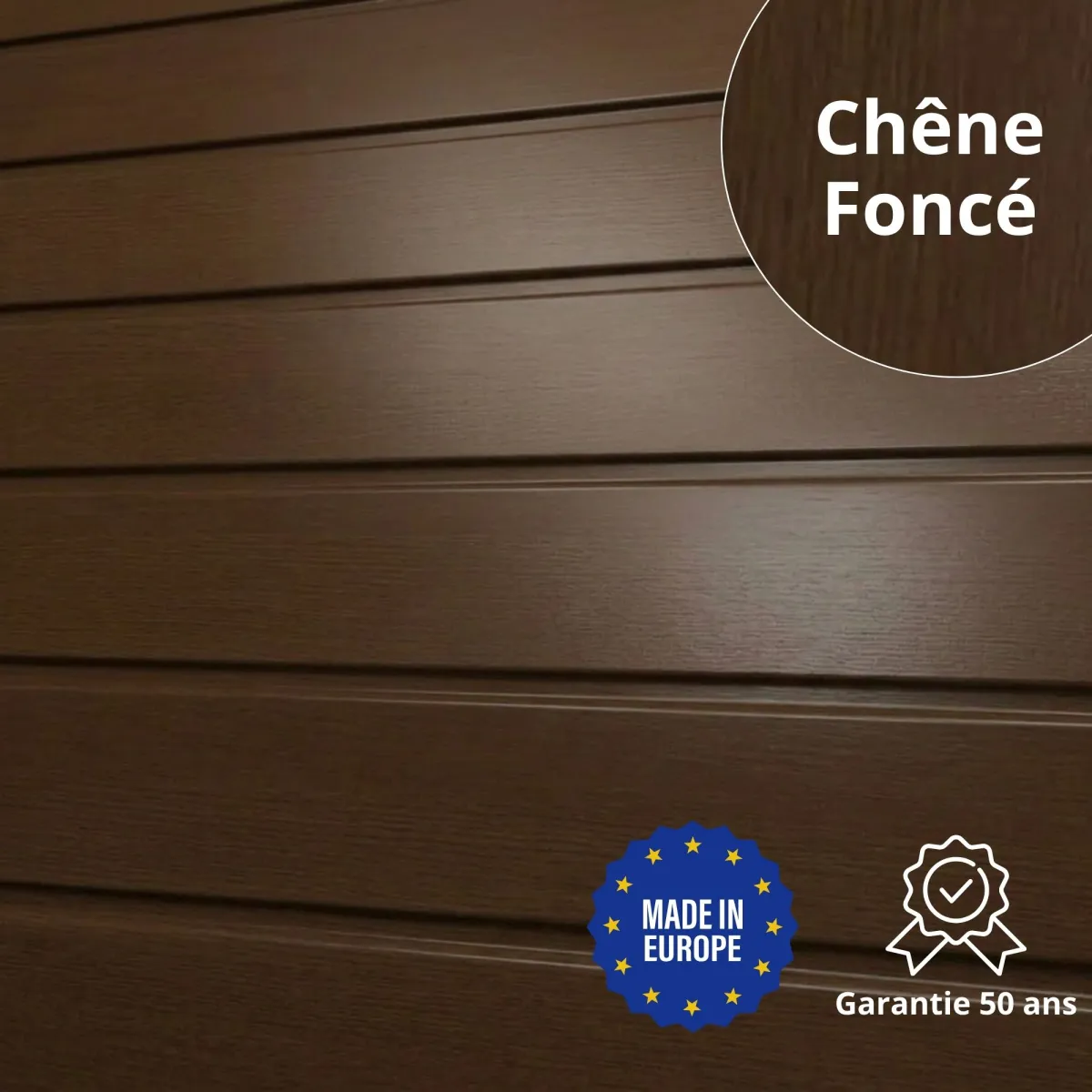 Tôle de Bardage Vario Chêne Foncé
