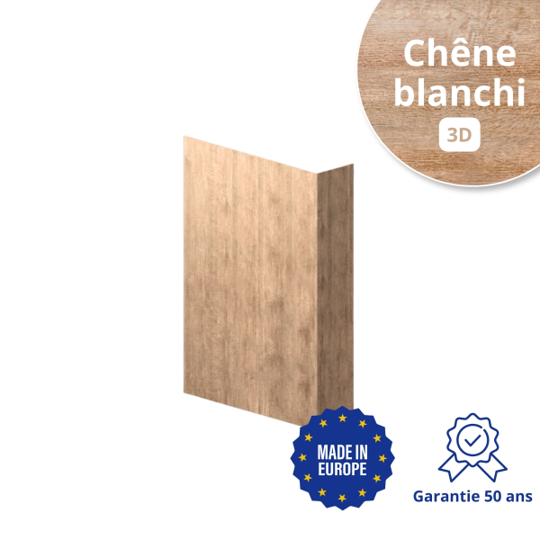 Habillage de tableau Chêne Blanchi 3D - 1