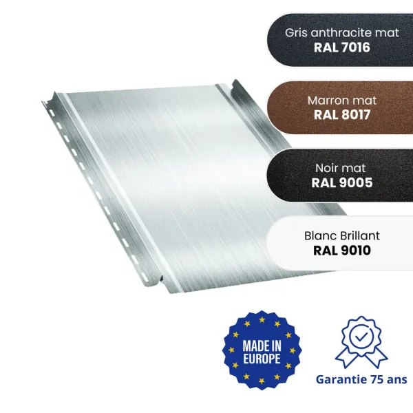 Tôle joint debout aluminium Snap Lock - 1