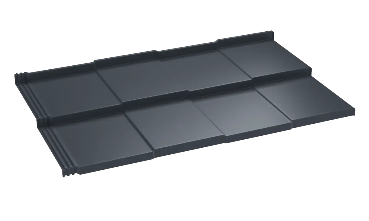 Savanna - Panneaux de toiture modulaire imitation tuiles Gris Graphite Mat