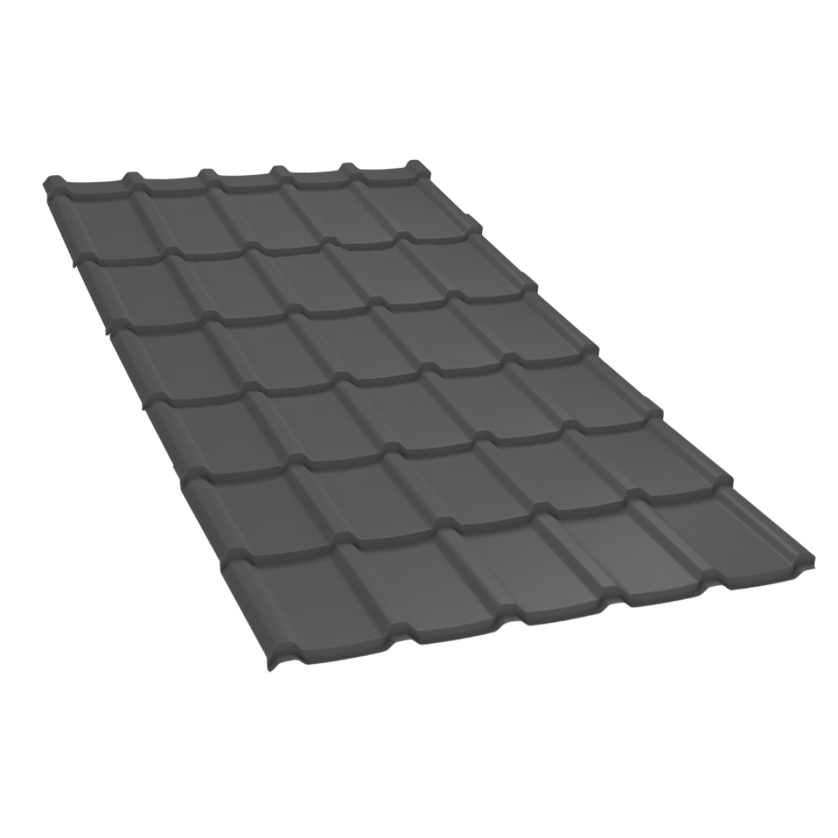 Tôle imitation tuile Allano Gris Graphite mat