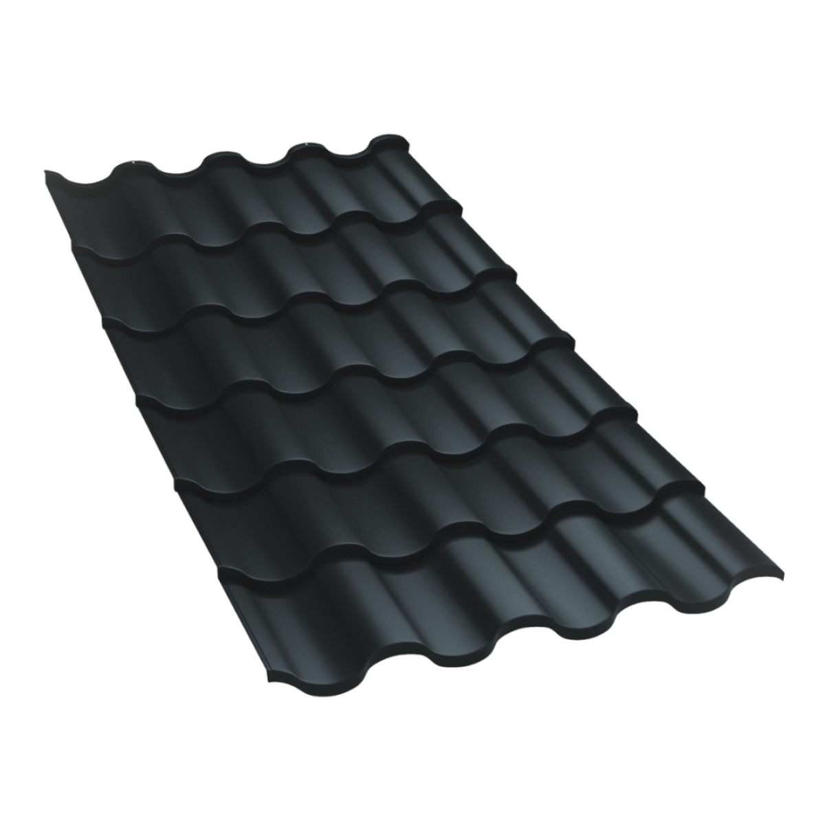 Tôle imitation tuile Centro Gris Anthracite mat