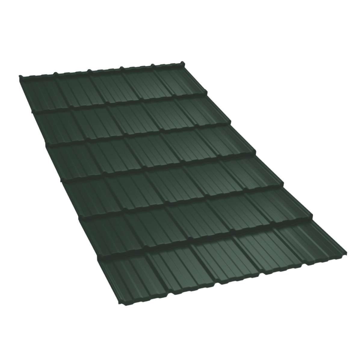 Tôle imitation tuile Horizon Vert mat