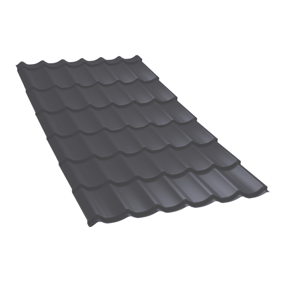 Tôle imitation tuile Vello Gris Graphite mat